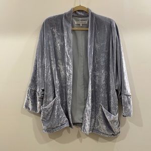 Cupcakes and Cashmere Velvet Open Cardigan/ Jacket